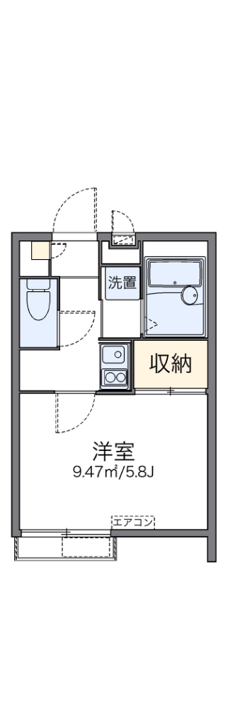 レオパレス羽根木 間取り図