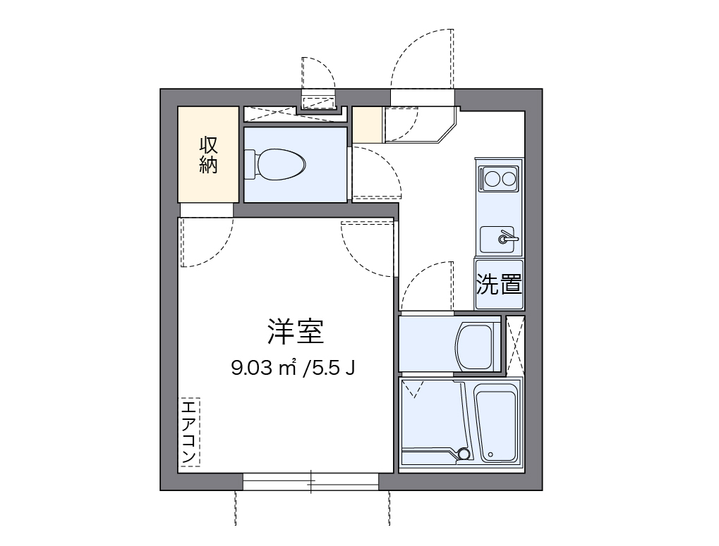クレイノＫＭメゾン 間取り図