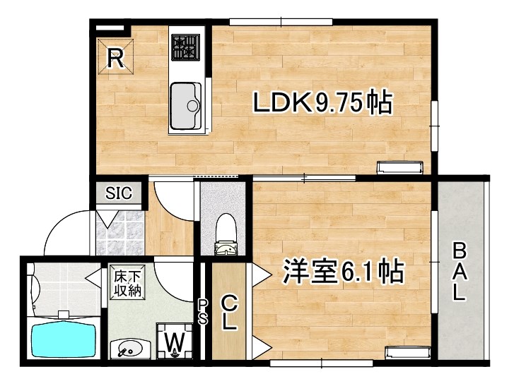 M Crest Annex 間取り図