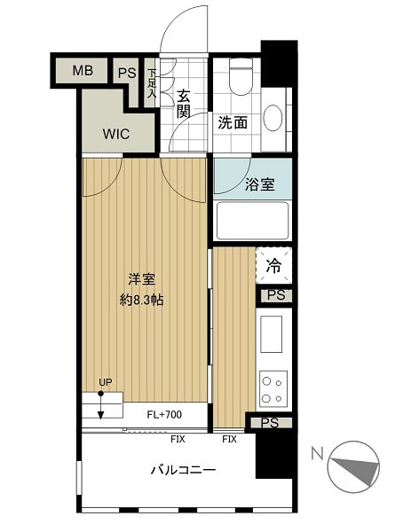 イクサージュ目黒 間取り図