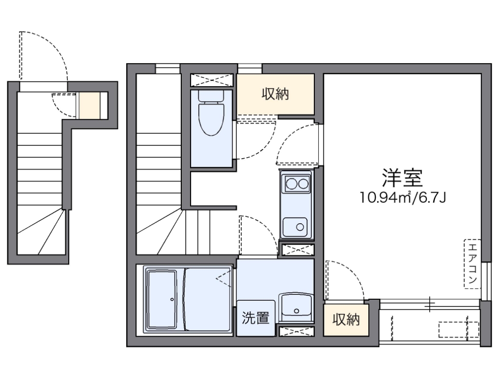 レオネクストエーリラフトリー 間取り図
