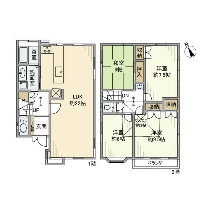 深沢戸建 間取り図