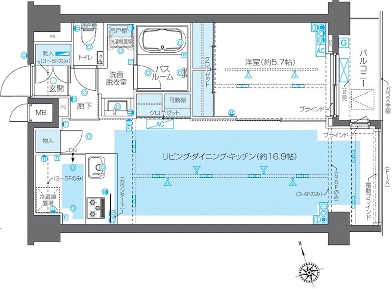 ZOOM広尾 間取り図