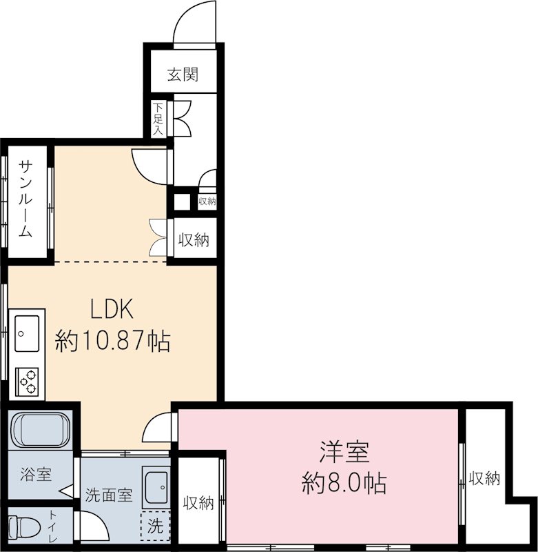 グリシーヌ松原 間取り図