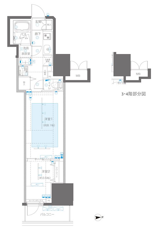 ZOOM信濃町 間取り図