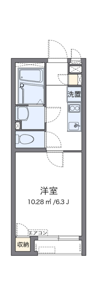 クレイノフルール高円寺 間取り図