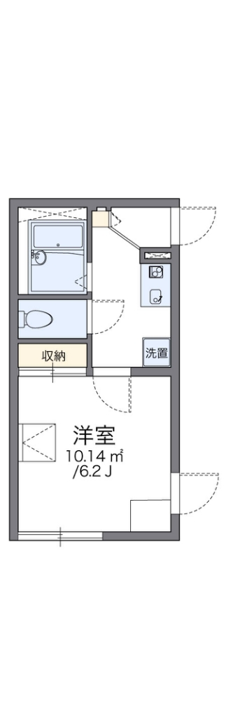 レオパレス幡ヶ谷 間取り図