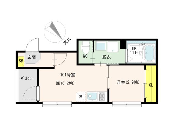 アルテアテラス池袋 間取り図