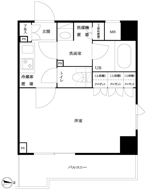 ルーブル池袋弐番館 間取り図