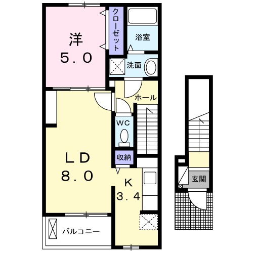 カメリア上北沢 間取り図