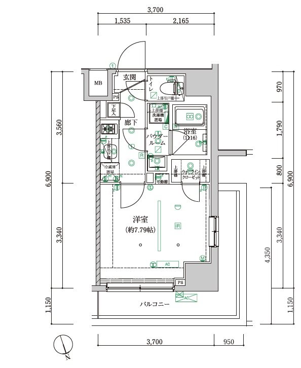 アルテシモサグラ 間取り図