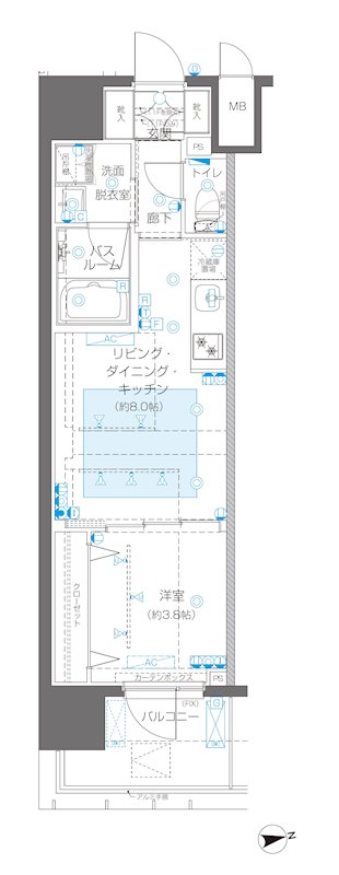 ZOOM新宿御苑前 間取り図