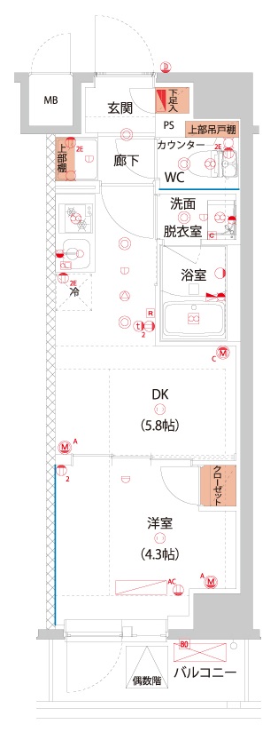 ハーモニーレジデンス東京サウス大塚 間取り図