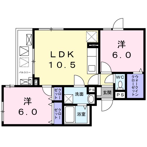 カルム中目黒 間取り図