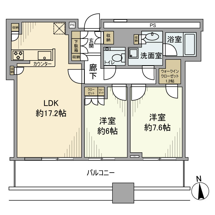 クレストプライムタワー芝 間取り図