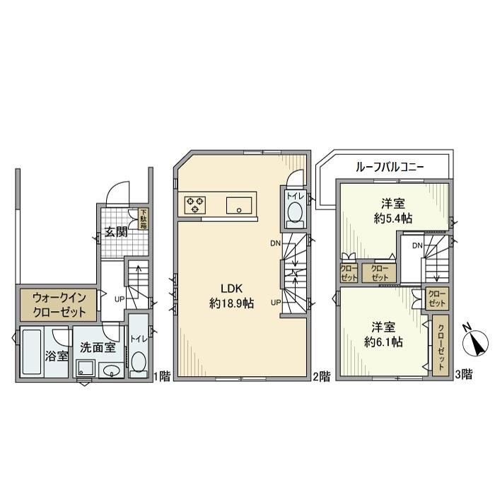 目黒本町戸建 間取り図