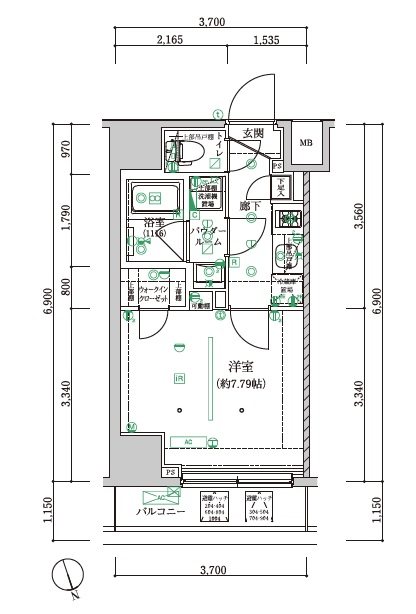 アルテシモサグラ 間取り図