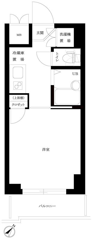 ルーブル白金高輪 1203号室 間取り