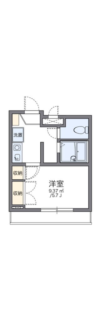 レオパレス新宿Ａ館 401号室 間取り