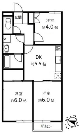 渋谷本町マンション 303号室 間取り