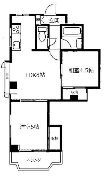サニーグリーン  204号室 間取り