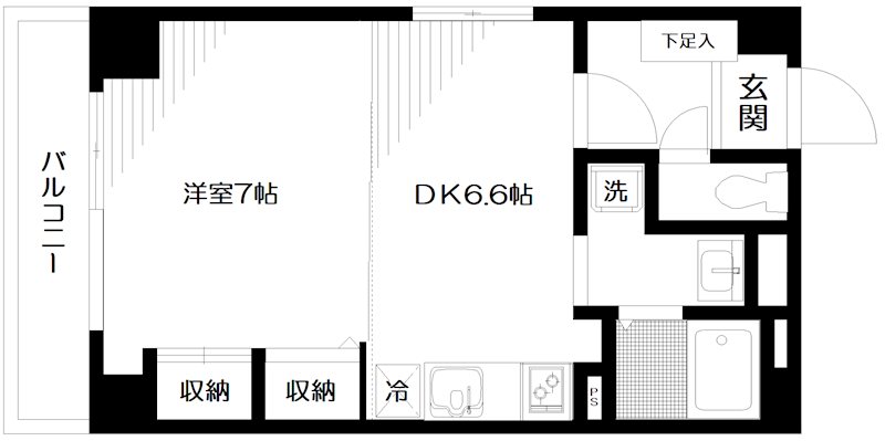 ボヌール三軒茶屋 101号室 間取り