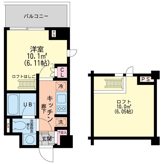 エスティメゾン新中野 409号室 間取り