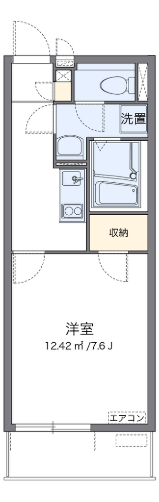 レオネクストカサ　フェリス 103号室 間取り