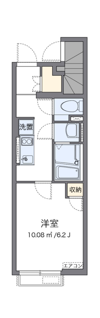 クレイノ浜田山Ａ 105号室 間取り