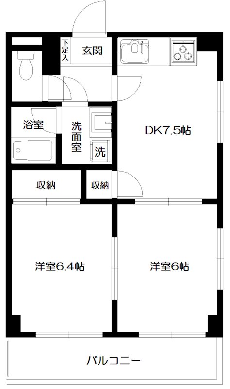 サンシティー要町 201号室 間取り