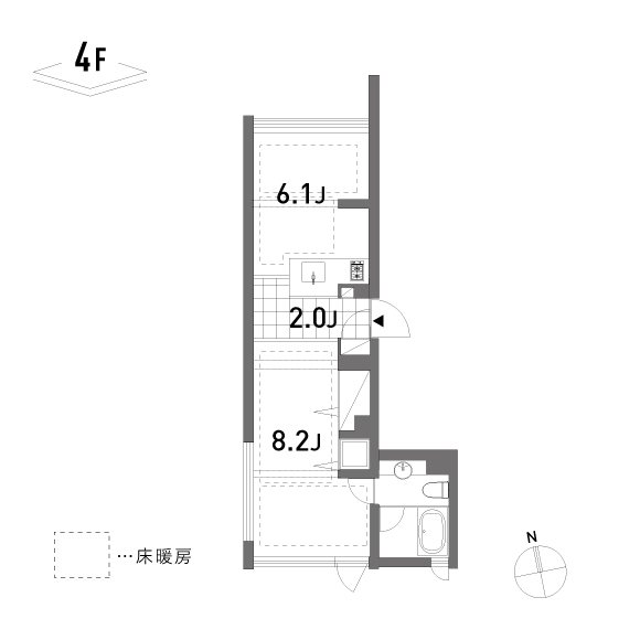 apartment nonet 402号室 間取り