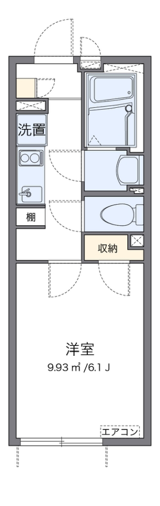 クレイノ高円寺 103号室 間取り