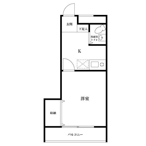 セシオン西新宿 203号室 間取り
