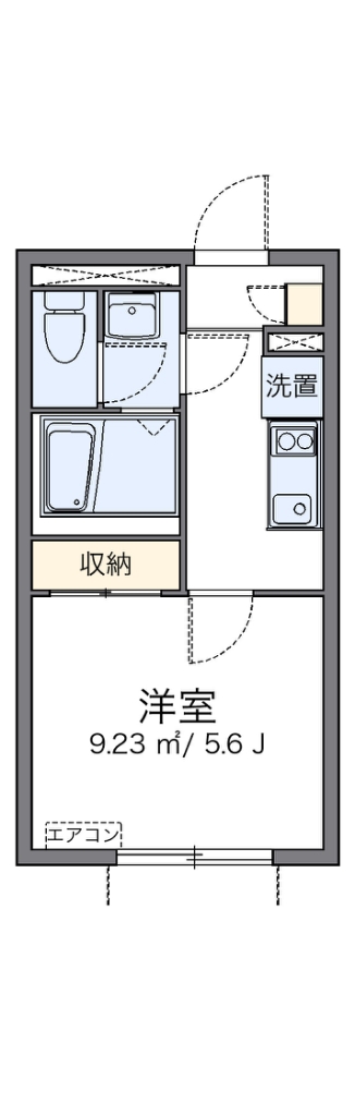 レオネクストＵＢＵＫＡＴＡ 204号室 間取り