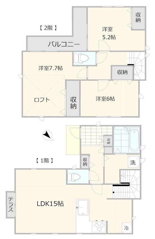 荻窪2丁目戸建て 間取り