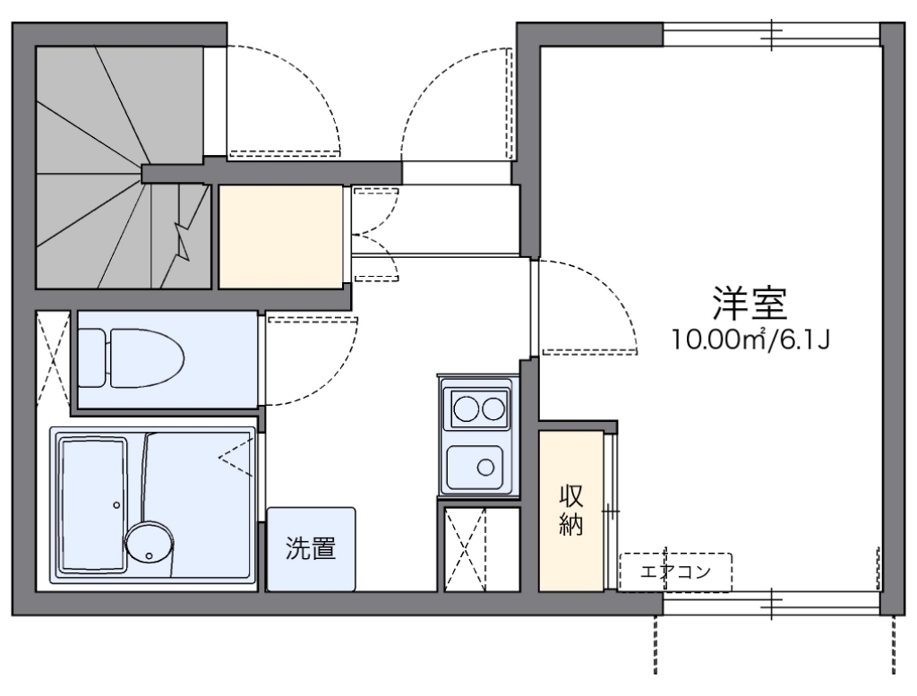 レオネクストアメニティー清水 103号室 間取り