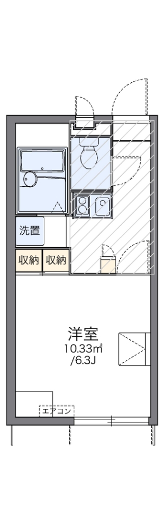 レオパレス桜 103号室 間取り