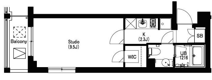 エスティメゾン武蔵小山Ⅱ 506号室 間取り