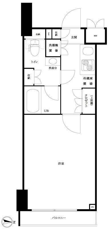 ルーブル泉岳寺前 308号室 間取り