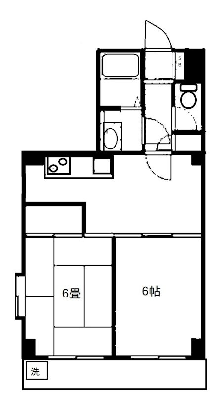 フラットワセダ 903号室 間取り
