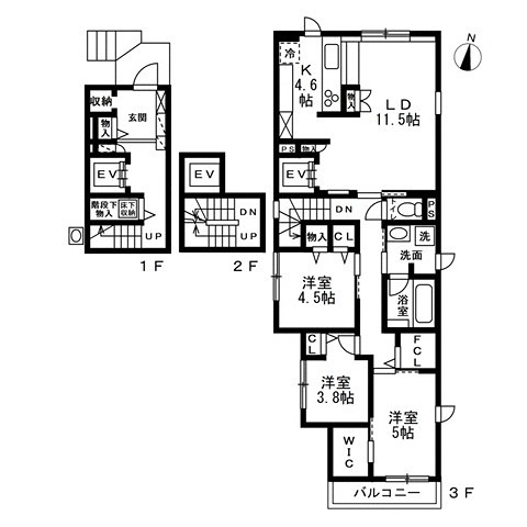 (仮)渋谷区本町HK0324　新築賃貸住宅 301号室 間取り