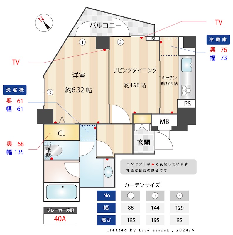 グランステューディオ市ヶ谷薬王寺Ⅱ 403号室 間取り