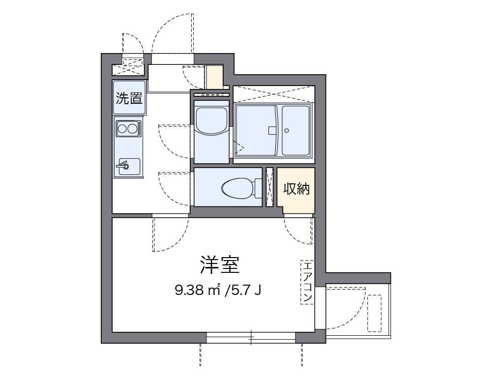 クレイノシンコーポ南烏山 202号室 間取り