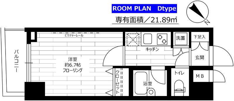 ステージファースト三軒茶屋Ⅱ 504号室 間取り