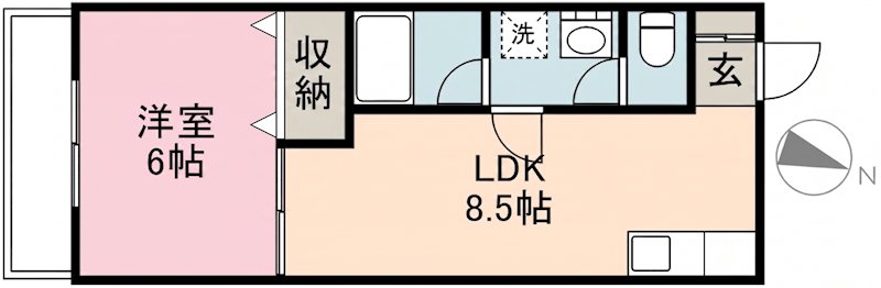 ロジュマン・ド・ブリック 302号室 間取り