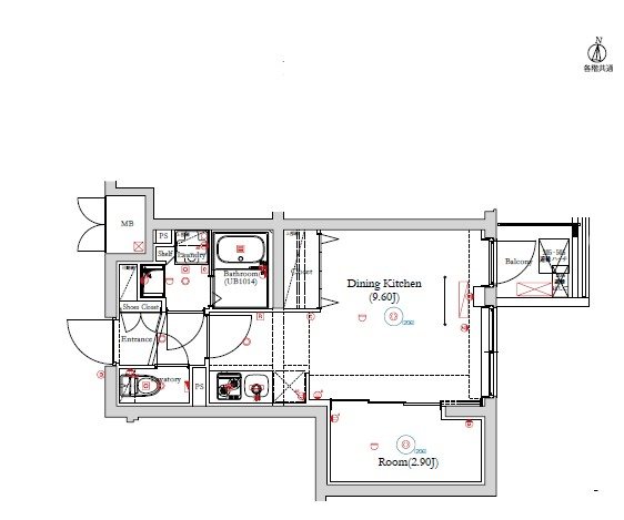 ベルシード方南町 間取り図