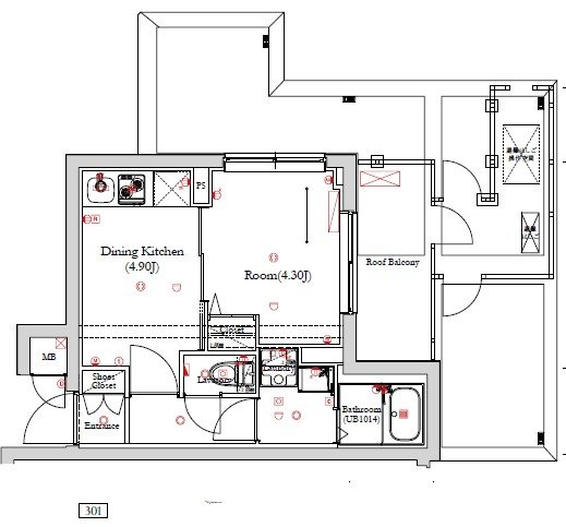 ベルシード方南町 間取り図