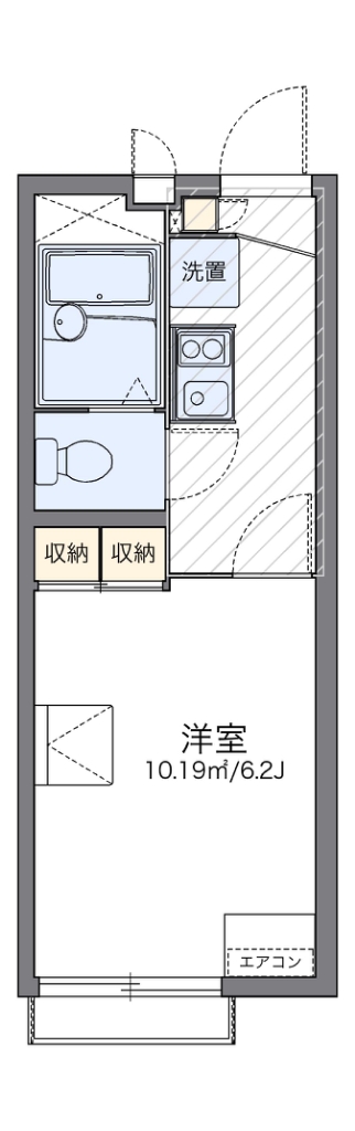 レオパレス世田谷 202号室 間取り