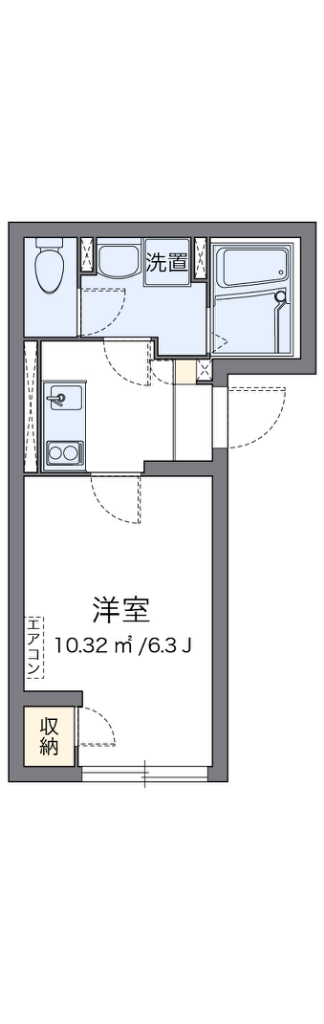 クレイノエトワールＫ　品川 102号室 間取り