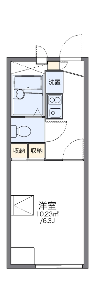 レオパレスコア 208号室 間取り
